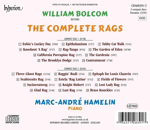 Bolcom The Complete Rags