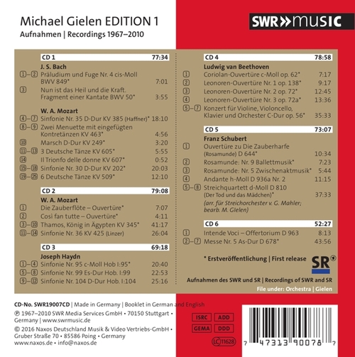 Michael Gielen: Edition Vol.1