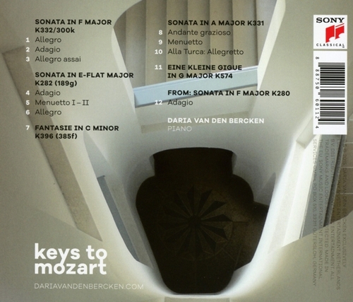 Keys To Mozart - Daria Van Den Bercken CD