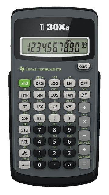 Rekenmachine Texas Instruments TI-30XA