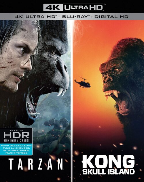 Kong: Skull Island + The Legend Of Tarzan (4K Ultra HD En Blu-Ray)