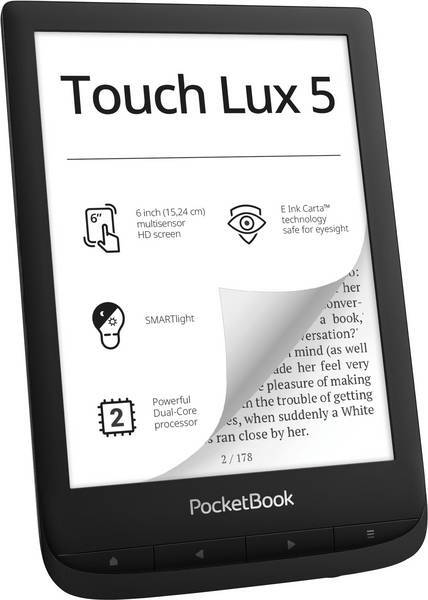 PocketBook eReader -Touch Lux 5 (Zwart)