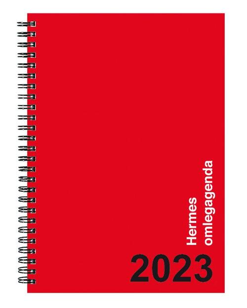 Bekking & Blitz - Agenda 2023 - Hermes omlegagenda 2023 - Harde kaft - Door ringband volledig omklapbaar - 1 week per 2 pagina's - Met afscheurbare perforatiehoeken - Inclusief  ja