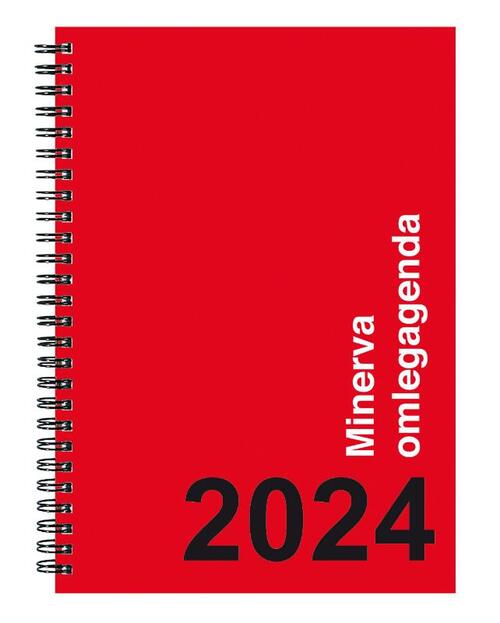 Bekking & Blitz - Agenda 2024 - Minerva omlegagenda 2024 - Kantooragenda 2024 - A-5 formaat - Harde kaft - Ringband - 1 week per 2 pagina's - voorzien van afscheurbare perforatieho