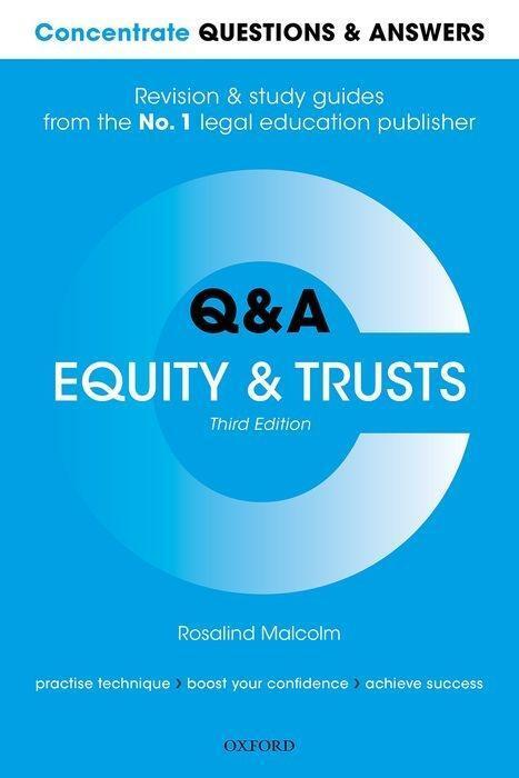 Concentrate Questions and Answers Equity and Trusts
