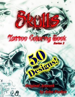 Skulls Tattoo Coloring Book
