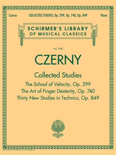 Czerny Coll Studies - Op 299 O