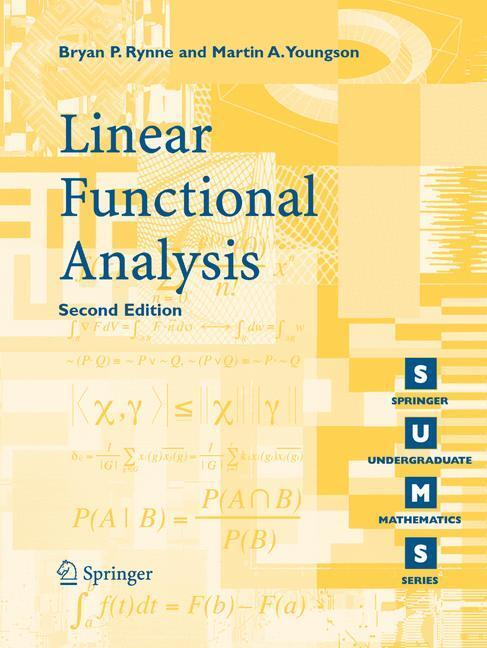 Linear Functional Analysis - Bryan P. Rynne - Paperback (9781848000049)