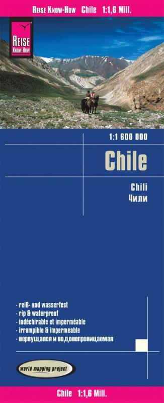 Reise Know-How Landkarte Chile 1 : 1.600.000