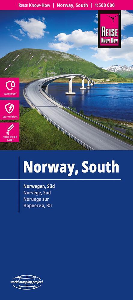 Reise Know-How Landkarte Norwegen Süd 1 : 500.000