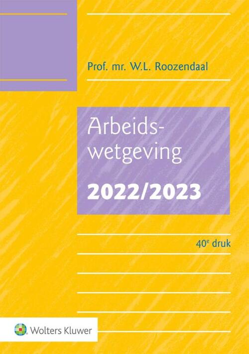 Arbeidswetgeving 2022/2023 - Paperback (9789013167252)
