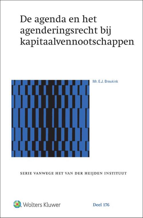De agenda en het agenderingsrecht bij kapitaalvennootschappen - Hardcover (9789013168143)