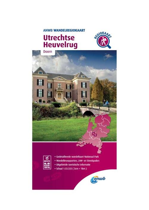 Wandelregiokaart Utrechtse Heuvelrug 1:33.333 - Anwb - Paperback (9789018046514)