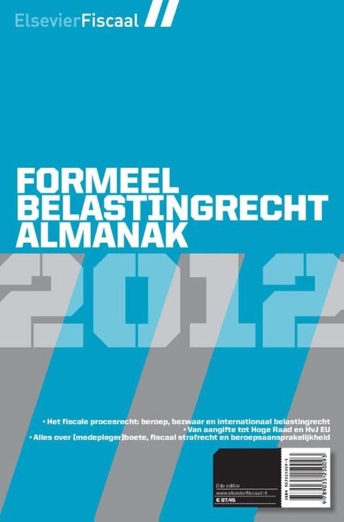 Formeel Belastingrecht Almanak e-boek 2012 - eBook (9789035250512)