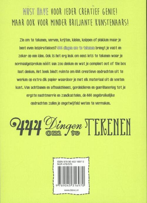 Onwijs 444 Dingen Om Te Tekenen, BBNC | 9789045316970 | Boek - bookspot.nl NJ-76