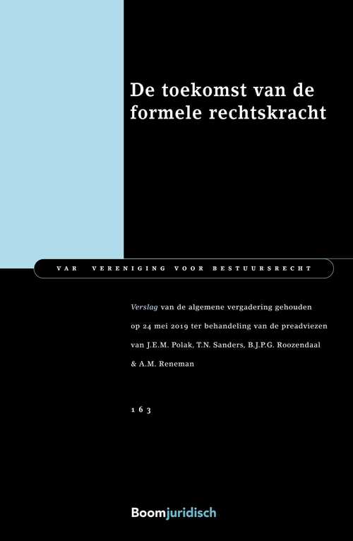 De toekomst van de formele rechtskracht - A.M. Reneman - eBook (9789054544746)