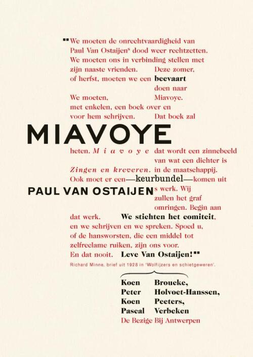 Miavoye - Koen Broucke - Paperback (9789085425908) 9789085425908