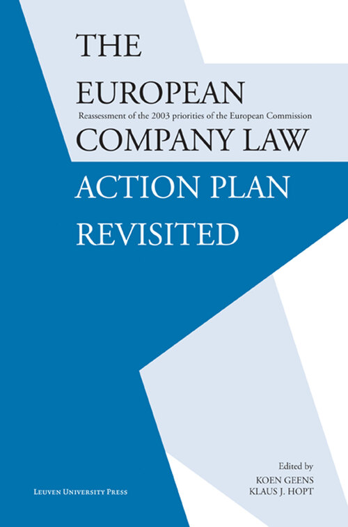 The European company law action plan revisited - eBook (9789461660084)
