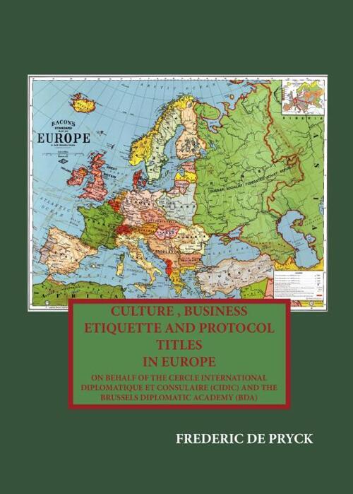Culture, business etiquette and title protocol in Europe - Frederic de Pryck - Paperback (9789492247278)