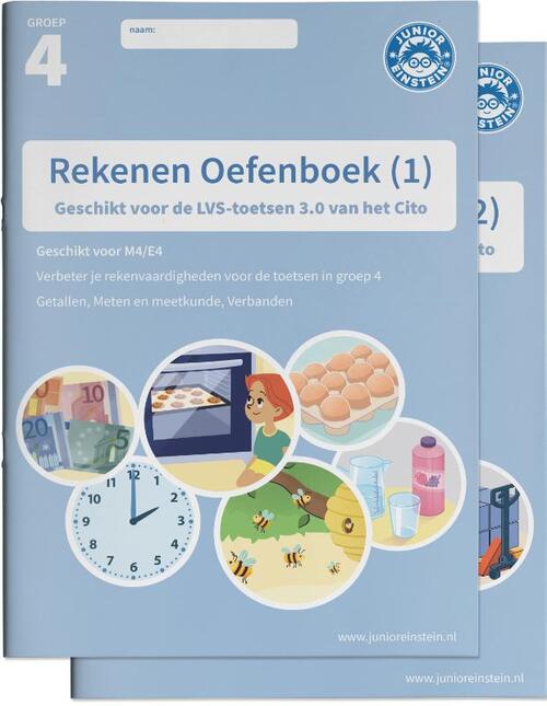 Rekenen Oefenboek Set deel 1 en 2 groep 4 - Paperback (9789493128552)