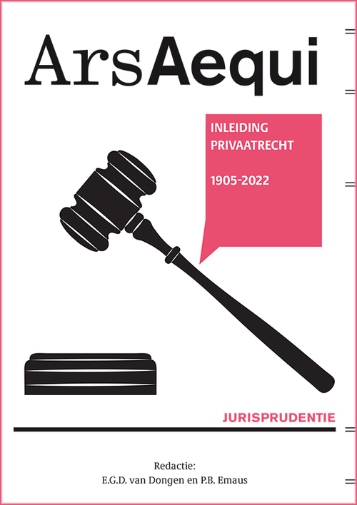 Jurisprudentie Inleiding privaatrecht 1905-2022 - Paperback (9789493199576)