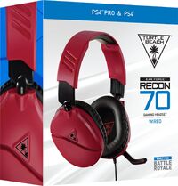 Turtle Beach Gaming Headset Rood - Earforce Recon 70N (PS4 + Xbox One + PC + Mobile)