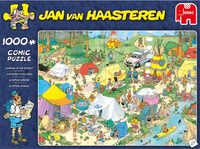 Jan Van Haasteren - Kamperen In Het Bos (1000 Stukjes)