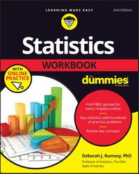 Statistics Workbook For Dummies, 2nd Edition with Online Practice