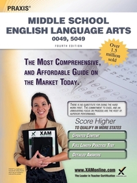 Praxis Middle School English Language Arts 0049, 5049 Teacher Certification Study Guide Test Prep