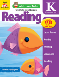 At-Home Tutor: Reading, Kindergarten Workbook