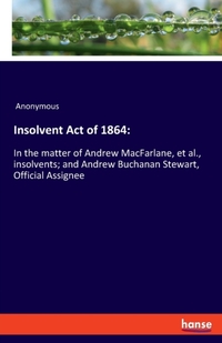 Insolvent Act of 1864